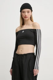 Majica z dolgimi rokavi Off Shoulder enska, rna barva, JD0274