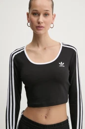 Majica z dolgimi rokavi 3S LS CROP enska, rna barva, JD4624