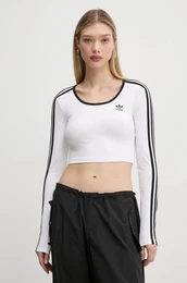 Majica z dolgimi rokavi 3S LS CROP enska, bela barva, JD4625