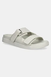 Usnjeni natikai FLAT ADJ SLIDE EYELET