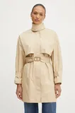 Bež Visok vratnik Plašči za dame image