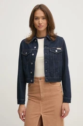 Jeans jakna enska, mornarsko modra barva, J20J225066