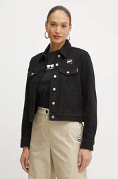Jeans jakna enska, rna barva, A1W14047