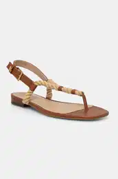 Sandali Lauren Ralph Lauren Ntcl Everley enski, rjava barva, 802959152001