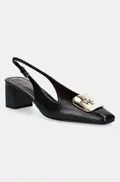 Usnjeni salonarji Georgia Slingback rna barva, 156479-006
