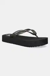 Japonke BEACH SANDAL FLATFORM TPU enske, rna barva, YW0YW01830