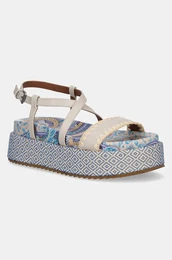 Usnjeni sandali Chelsea Flatform Sandal enski, be barva, 4352286109