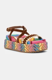 Sandale od bruene koe Chelsea Flatform Sandal za ene, s platformom, 4352269209