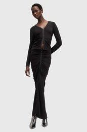 Suknja CADELL boja: crna, maxi, pencil, W003RB