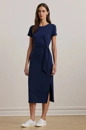 Obleka Lauren Ralph Lauren mornarsko modra barva, 250957710