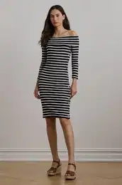 Obleka Lauren Ralph Lauren mornarsko modra barva, 250957718