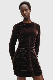 Obleka ERIS rjava barva, W138DB