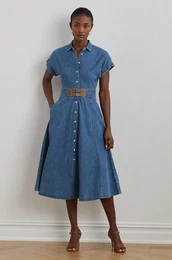 Traper haljina Lauren Ralph Lauren midi, iri se prema dolje, 250963908
