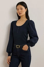 Bombaen pulover Lauren Ralph Lauren mornarsko modra barva, 200957596