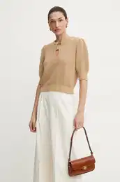 Pulover enski, rjava barva, 251TP3172