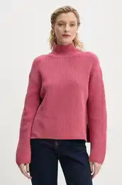 Pamuni pulover boja: ruiasta, s poludolevitom, 500605960049