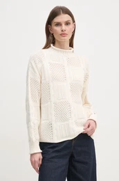 Pulover enski, be barva, WW0WW45102