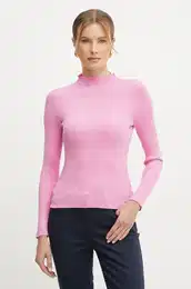 Pulover MAIKIA enski, roza barva, MAIKIA