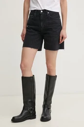 Jeans kratke hlae enske, rna barva, J20J225190