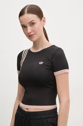 Kratka majica KNITTED 3S TEE enska, rna barva, JJ0960