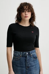 Kratka majica LUCA SLIM TEE enska, siva barva, A3388