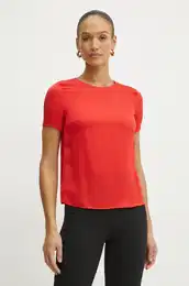 Pamuna bluza za ene, boja: crvena, bez uzorka, FR25ST1032W77401