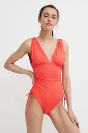 Enodelne kopalke SHIRRED PLUNGE ONE PIECE rdea barva, MM7M168