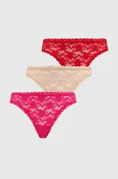 Spodnjice 3-pack rdea barva, O4GG35 KC5L0