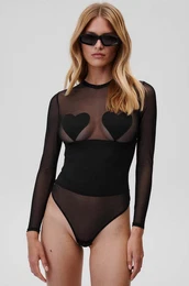 Body Bed of Roses Bodysuit rna barva