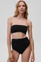 Z naborki Majice bikini bandeau za dame image