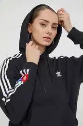 Bombaen pulover enska, rna barva, s kapuco
