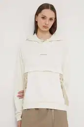 Pulover enska, be barva, s kapuco