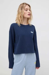 Bombaen pulover TEE SHIRT COURT ML COL BATEAU enski, mornarsko modra barva HOD03AE24