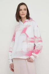 Bombaen pulover enska, bela barva, s kapuco