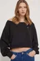 Temno rjava Oversized pulover za dame image
