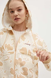 Bombaen pulover RETRO enski, oranna barva, s kapuco, ERJFT04846