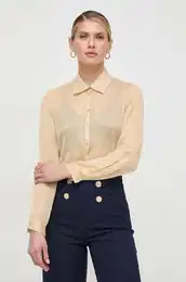 Svilena srajca rumena barva