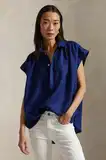 Bluze s Podignutim Ovratnikom i Kratkima Rukavima image