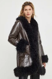 Plašč Résumé ženski, rjava barva