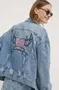 Roza Velike velikosti Denim Jakne za dame image