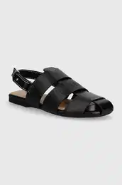Usnjeni sandali Fisherman Sandal enski, rna barva, ANW42215A