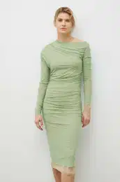 Obleka zelena barva