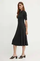 Obleka Lauren Ralph Lauren rna barva