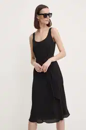 Obleka Lauren Ralph Lauren rna barva, 250909378