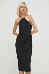 Haljina Lauren Ralph Lauren boja: crna, mini, ravna, 250933432