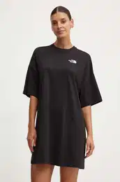 Haljina W S/S Essential Oversize Tee Dress boja: crna, mini, oversize, NF0A87NFJK31