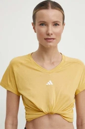 Kratka majica za vadbo Training Essentials rumena barva, IS3966