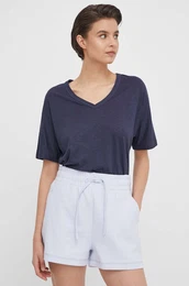 Kratka majica W4510C-T3093 enska, mornarsko modra barva