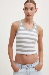 Top Hollister Co. enski, siva barva