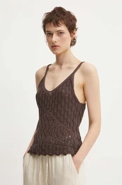 Top enski, rjava barva, W6011893A-8PZ